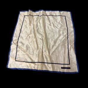 Vintage Kieselstein Cord Silk Handkerchief Bandana Pocket Square Scarf 17.5”